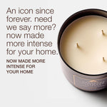 Mahogany Teakwood Intense 3-Wick Candle - Scented Candle for At-Home Use - Long-Lasting, Room-Filling Fragrance - High Fragrance Oil Concentration - Soy Wax Blend
