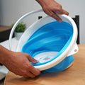 Silicone Collapsible Folding Gallon Bucket – 2.65 Gallon Capacity, Blue, Portable and Space-Saving