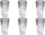 Fine Ribbed 22 Oz Durable Acrylic Jumbo Drinking Glasses, Shatter-Resistant and Dishwasher-Safe Indoor/Outdoor Drinkware for Water, Iced Tea, Juice, and Cocktails - Clear - Set of 6
