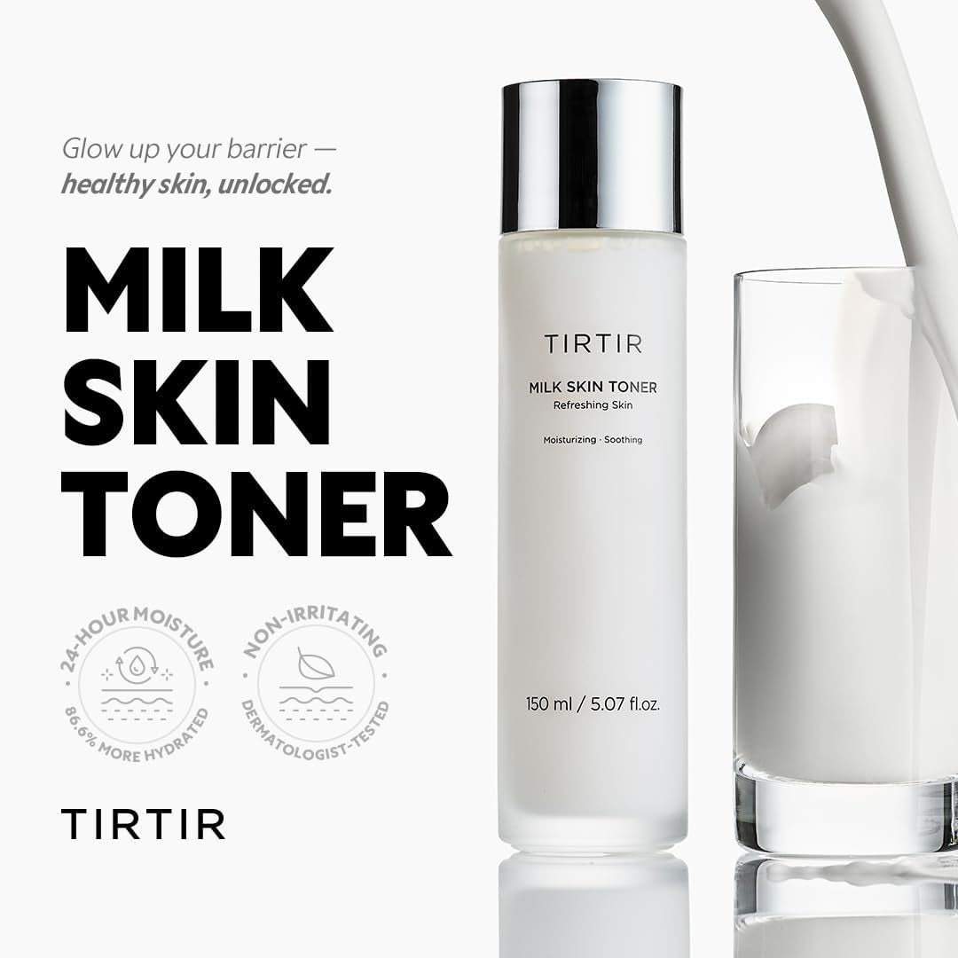 Milk Skin Rice Toner | Deep Moisturizing, Hydrating Toner for Face, Niacinamide, Ceramide, Rice Bran Extract, Nature-Oriented Ingredients for Korean Skin Care, Vegan, 1.69 Fl Oz