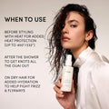 Leave in Conditioner & Heat Protectant for Hair - Prep Hair for Styling or Use as Detangling Spray to Fight Frizz & Flyaways - No Parabens, Sulfates or Phthalates (1.5 Oz)