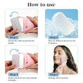 Icyme Ice Roller for Face and Gua Sha Facial Tool Set, Ice Face Roller Reduces Puffiness Relieves Migraines Skin Care Tools, Self Care for Women - Pink