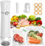Vacuum Sealer for Food with Visible Water Tank, Handheld Saver Compact Vacuum Sealer Machine with 14 Reusable Vacuum Bags, 6X Preservation & Fresh, Includes Gift Wrapping