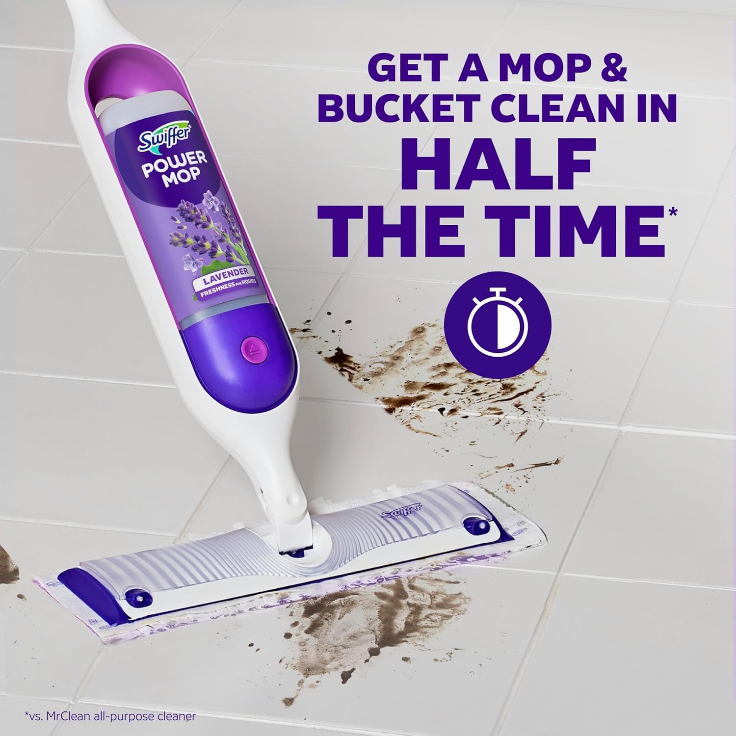 Powermop Floor Cleaning Solution with Lavender Scent, Triple Pack