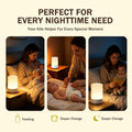 Nursery Night Light for Baby, Portable LED Touch Night Lamp for Kids and Adult, Breastfeeding, Sleep Aid, USB Rechargeable Nursing Lamp, Bedside Dimmable Warm Night Light, Soft Eye Caring