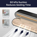 Handheld Vacuum Sealer â€“ Portable Food Preservation Machine with 3 Modes, Compact Automatic Sealing System for Dry & Wet Foods (Vacuum Sealer + 5 Pcs Vacuum Seal Bags)
