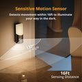 Motion Sensor Wall Sconce (2 Pack), up & down Dual Beam Night Light, 270-Day Battery Life, Wireless Magnetic Stick-On Hallway Lights, Dimmable LED for Stair, Bedroom, Bathroom (Warm White)