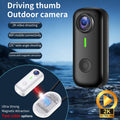 Mini Body Camera, Wearable Action Body Cam with Audio & Video- Thumb Hands Free Waterproof Recording Wearable Cameras - for Work Travel Pet Walk Swim(Black)