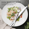 Silverware Set, 20 Piece Flatware Cutlery Set for 4, 18/10 Stainless Steel Silverware Mirror Polished Dishwasher Safe for Home, Restaurant, Wedding, Party(Silver, 20 Pieces for 4)