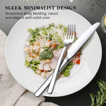 Silverware Set, 20 Piece Flatware Cutlery Set for 4, 18/10 Stainless Steel Silverware Mirror Polished Dishwasher Safe for Home, Restaurant, Wedding, Party(Silver, 20 Pieces for 4)