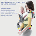Baby Carrier,  Multifunction Baby Carrier Hip Seat (Ergonomic M Position) for 3-36 Month Baby, 6-In-1 Ways to Carry, All Seasons, Adjustable Size, Perfect for Shopping Travelling (Grey)