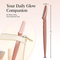 Dermaplane Razor for Women Face – Face Razors for Women & Men, Eye Brow Razors & Face Shaver – Exfoliating Facial Razor & Dermaplaner as Skin Care Tool for Smoother Skin - Terracotta, 6 Pcs