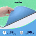 4 Pack 36â€ X 36â€ Extra Heavy Absorbency Washable Underpads, Waterproof Quick Drying Nursing Incontinence Reusable Washable Bed Pee Pads for Dogs, Diaper Changing & Adults, Green