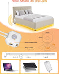 Motion Sensor LED Strip Lights, 9.8Ft under Bed Lights Motion Activated LED Bedside Lamp Illumination with Automatic Shut off Timer Indoor Night Light Closet Lights (Warm White) NO APP