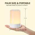 Nursery Night Light for Baby, Portable LED Touch Night Lamp for Kids and Adult, Breastfeeding, Sleep Aid, USB Rechargeable Nursing Lamp, Bedside Dimmable Warm Night Light, Soft Eye Caring