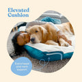 Orthopedic Sofa Dog Bed - Ultra Comfortable Dog Beds for Medium Dogs - Breathable & Waterproof Pet Bed- Egg Foam Sofa Bed with Extra Head and Neck Support - Removable Washable Cover & Nonslip Bottom.