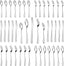 30 Pcs Silverware Set Service for 6,Premium Stainless Steel Flatware Set,Mirror Polished Cutlery Utensil Sets,Durable Kitchen Eating Tableware Sets,Include Fork Knife Spoon,Dishwasher Safe