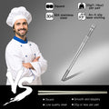 Metal Chopsticks Reusable 18/8 Stainless Steel Chopsticks Multipack Dishwasher Safe Chop Sticks Cute Laser Engraved Non-Slip Japanese Korean Chopstick for Cooking Eating 9 1/4 Inches 5 Pairs Gift Set