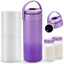 22Oz Portable Breast Milk Cooler for Outdoor, Withtemp Display, Life Saver with 360Â° Total Cooling for 24 Hours, Larger Capacity Travel Breastmilk Chiller with 2Pcs Baby Bottles for Breastmilk Storage