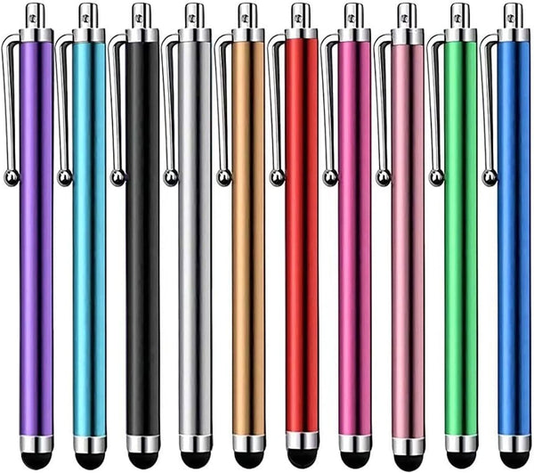Stylus Pen [10 Pack] Universal Capacitive Touch Screen Pens for Tablets, Ipad Mini, Ipad Pro, Ipad Air, Smartphones, Samsung Galaxy - Multiple Colors