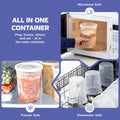 [32 Oz. - 24 Count Plastic Deli Containers with Lids - Disposable Food Storage Containers with Airtight Lids, Ideal for Soups, Stews, and Meal Prep