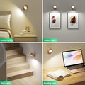 LED Wall Lights, Wall Sconces 2 Pcs with Remote Rechargeable Battery Operated, 3 Color Temperatures & Dimmable Wall Lamp Magnetic 360Â° Rotation Light for Bedroom Living Room