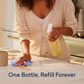 Multi-Surface Cleaner, 4-Pack Refill, Fresh Lemon Scent, All-Purpose, Eco-Friendly Cleaning Supplies, 4 X 24 Fl Oz