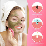 50-Count Compressed Facial Sponge for Daily Facial Cleansing and Exfoliating, 100％ Natural Cosmetic Spa Sponges for Makeup Remover, Reusable, Pink