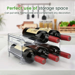 Water Bottle Organizer for Cabinet, Water Bottle Storage Organizer, 2 Packs Water