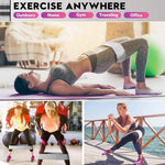 Resistance Bands for Working Out: 3-Set Professional Exercise Bands for Pilates, Yoga, Home Gym, Booty, Leg Training | Heavy/Medium/Light Fabric Loops for Women Men