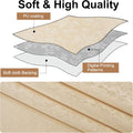 Rectangle Table Cloth, Waterproof Heavy Duty Vinyl Tablecloths, Wipeable Washable Table Cover for Kitchen and Dining Room (Beige, 60" X 84")
