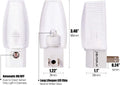 Plug in Night Light, Neutral White LED Nightlight, Dusk to Dawn Sensor, Kids, Nursery, Bedroom, Bathroom,Hallway, Stairs, Kitchen, 4 Pack