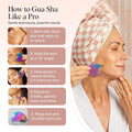 Stainless Steel Gua Sha Facial Tools - Guasha Tool for Face, Face Sculpting Tool, Neck Massager, Double Chin Reducer Gua Sha Tools, Lymphatic Drainage Massager, Facial Skin Care - Iridescent