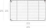 4-Shelf Steel Wire Storage Shelves for Garage, Adjustable Metal Shelving Unit, 200 Lbs per Shelf, 23.2" W X 48" H X 13.4" D, Black | Sturdy, Adjustable, Easy Assembly, Storage