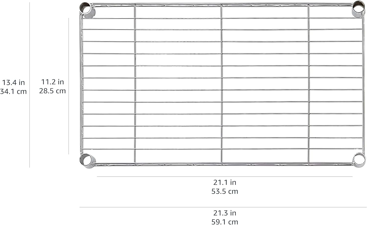 4-Shelf Steel Wire Storage Shelves for Garage, Adjustable Metal Shelving Unit, 200 Lbs per Shelf, 23.2" W X 48" H X 13.4" D, Black | Sturdy, Adjustable, Easy Assembly, Storage