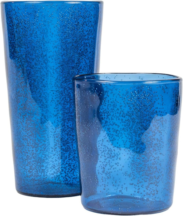 Fizz Bubbles Acrylic Drinkware Set - Blue - Set of 8