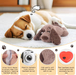 Beverly Shark Puppy Heartbeat Toy Dog Anxiety Relief Calming Aid Puppy Heartbeat Stuffed Animal Behavioral Training Sleep Aid Comfort Soother Plush Toy for Puppies Cats