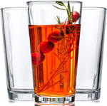 Drinking Glasses - Set of 10-16Oz. Margarita Glass Cups - Dishwasher Safe Cocktail Clear Heavy Base Tall Beer Glasses, Water Glasses, Bar Glass, Wine, Juice, Iced Tea