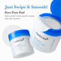 Toner Pads Zero Pore Pad 2.0 | Dual-Textured Facial Pad for Exfoliation and Pore Care with 4.5% AHA Lactic Acid, 0.45% BHA Salicylic Acid | Ideal for All, Korean Skin Care, 70 Pads (1 Pack)