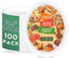 100% Compostable Oval Paper Plates 12 Inch Bulk 100 Count, Heavy Duty Large Disposable Plates, Eco-Renewable Sugarcane Pulp Plates for Party,Dinner& Daily Use, White