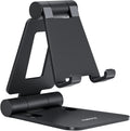 Dual Folding Cell Phone Stand, Fully Adjustable Foldable Desktop Phone Holder Cradle Dock Compatible with Iphone 17 16 15 14 13 12 11 Pro Max Xs Xr X 8, Nintendo Switch, All Phones