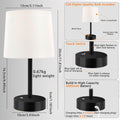 Rechargeable Table Lamp, 5000Mah Cordless Battery Operated Lamp, Stepless Dimming 2700K Warm White, Wireless Nightstand Lamp for Bedroom, Living Room, Dining Table, Counter, Desk
