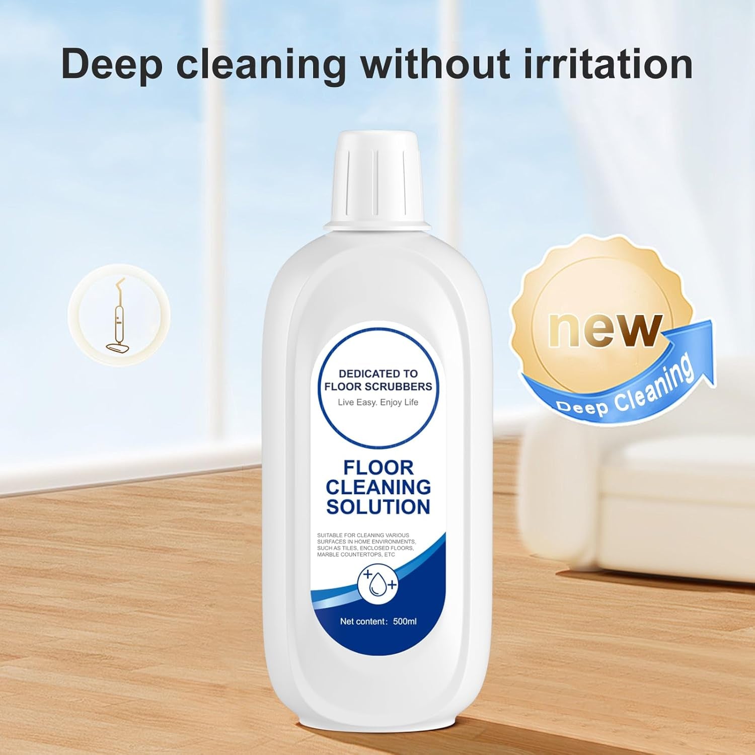 Floor Cleaning Solution Compatible with Tineco, Deep Cleans for Multiple Hard Floors, Suitable with All Robot Vacuums with Mopping and Cordless Wet/Dry Vacuum Mop, for Cleaner Solution Refill