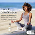 Activewear Laundry Detergent, 32 Oz, Marine Fragrance, 4-In-1 Enzyme Blend for Workout Performance Fabrics, Fights Sweat Odors & Stains, USDA Certified Biobased Product (90%)