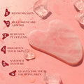 Icyme Rose Quartz Roller & Gua Sha Set, Cooling Face Roller for Depuffing & Lymphatic Massage, Sculpting Tool for Face, Eyes & Neck, Smooth Skincare Gift for Women and Men
