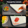 Stainless Steel Cutting Board for Kitchen, 2-In-1 Double-Sided Chopping Board, Dishwasher Safe, Food Grade Stainless Steel/Pp, Easy to Clean, Large Size, Non-Slip, 16"×11"