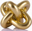 Golden Knot Statue, Three Knot Sculpture Home Decor Accents, Knot Sculptures and Statues for Rustic Coffee Table Living Room Dining Table Entryway Entrance Shelf Small Decorations and Accessories