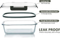 30 Pieces Glass Food Storage Containers with Snap Locking Lids,Glass Meal Prep Containers Set - Airtight Lunch Containers, Microwave, Oven, Freezer and Dishwasher