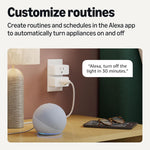 Smart Plug, Works with Alexa Only, Voice Control, Remote APP Control, Schedule, Compact Design, Versatile, 2.4 Ghz Wi-Fi, No Hub Required, 4-Pack, White