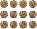 Handmade Jute Napkin Rings Set of 12 – Rustic Farmhouse Table Decor, Boho Woven Napkin Holders for Weddings, Parties & Dining Tables